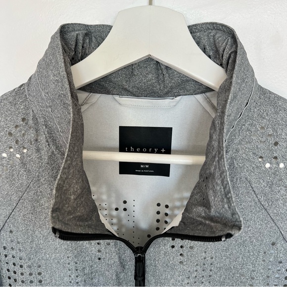 Theory Men’s Laser Cut Track Jacket, Medium - Picture 3 of 7